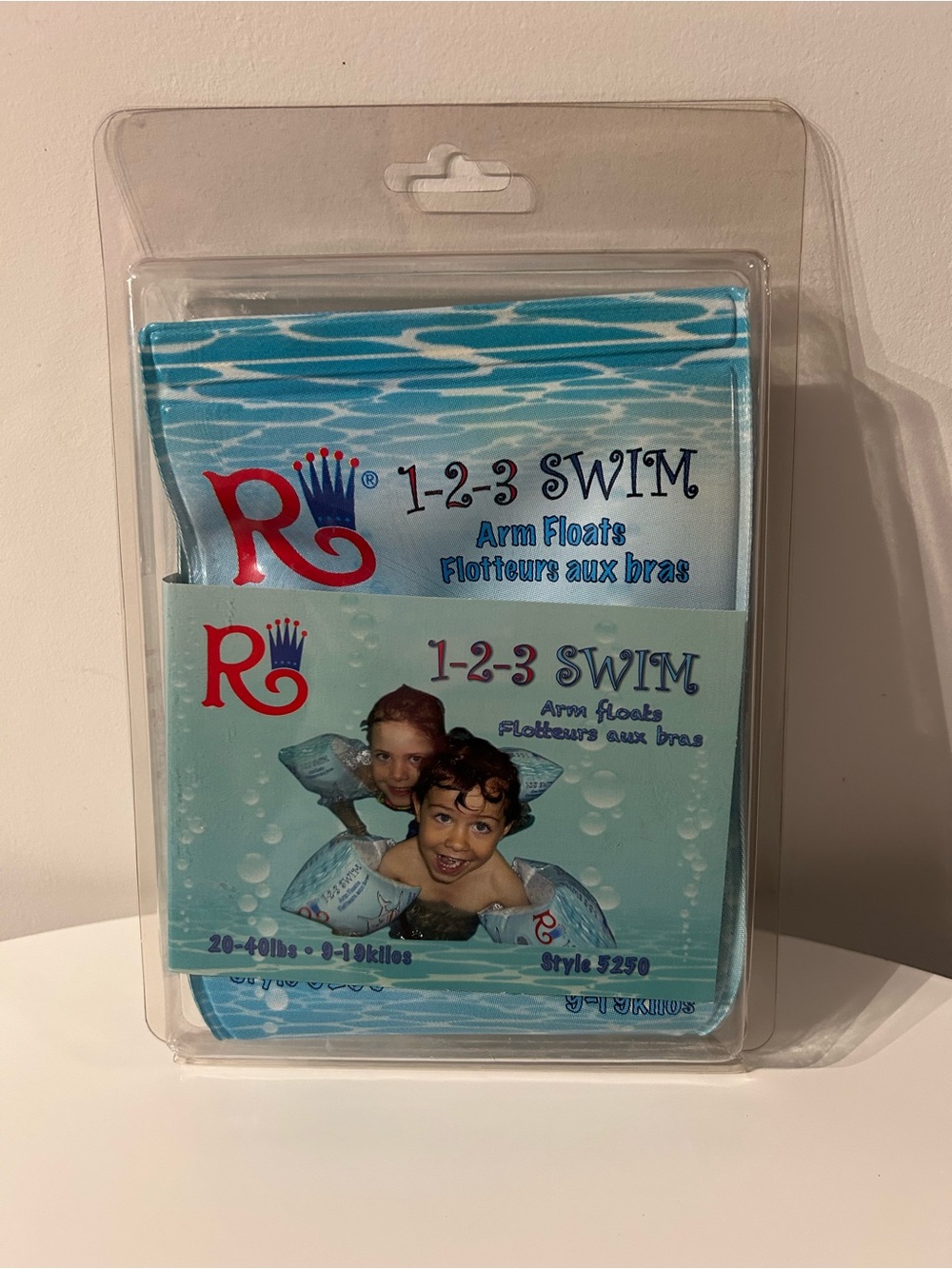Vintage 1-2-3 SWIM Arm Floats Style 5250 New Old Stock 20-40 lbs